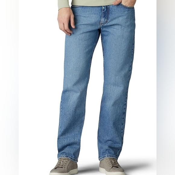 Lee regular fit straight leg jeans vintage stone sz 36x34 nwt - Picture 2 of 2